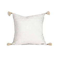 Load image into Gallery viewer, Lorna 20x20 Gray Outdoor Indoor Filled Pillow Tassels