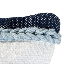 Load image into Gallery viewer, Cindy Blue Wide Striped 20x20 Outdoor Indoor Filled Pillow
