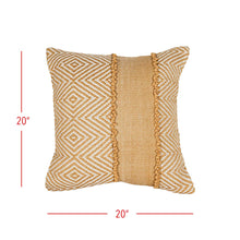 Load image into Gallery viewer, 20X20 Waki Outdoor Indoor Geo Pillow Ochre