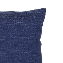 Load image into Gallery viewer, Silas Boho 18x18 Outdoor Indoor Navy Filled Throw Pillow