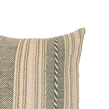 Load image into Gallery viewer, Griffin 14x22 Striped Green Outdoor Indoor Filled Pillow