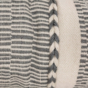 Jadon 12x46 Braided Geometric Outdoor Indoor Filled Pillow