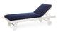 Load image into Gallery viewer, Navy blue 4-inch thick chaise lounge cushion for Kingston Seaside outdoor lounger