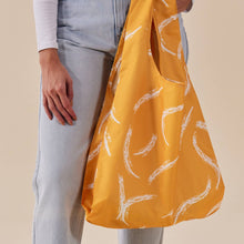 Load image into Gallery viewer, Saffron Brush Yellow Eco Reusable Tote Bag