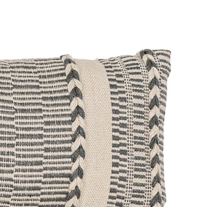 Jadon 12x46 Braided Geometric Outdoor Indoor Filled Pillow