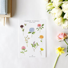 Load image into Gallery viewer, Garden flowers sticker sheets