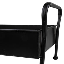 Load image into Gallery viewer, Auden Footed Farmhouse Caddy Black Metal