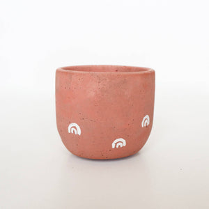 Bell Planter Painted - 3" | Bees, Arch, Daisy, Chilis: Green with Daisies