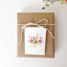 Load image into Gallery viewer, Pink bouquet mini notecard