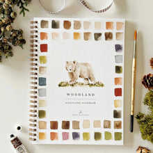 Load image into Gallery viewer, Woodland watercolor workbook