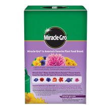 Load image into Gallery viewer, Miracle-Gro Water Soluble Bloom Booster flower fertilizer package in green and purple