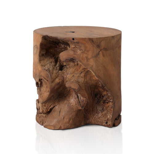 Natural Teak Outdoor Stool