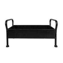 Load image into Gallery viewer, Auden Footed Farmhouse Caddy Black Metal
