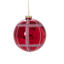 Load image into Gallery viewer, Glitter Plaid Ornament