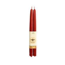 Load image into Gallery viewer, Taper Candles – 100% Pure Beeswax – Hand-Dipped: Red / Standard (12&quot; x 7/8&quot;)