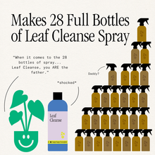 Load image into Gallery viewer, Leaf Cleanse concentrate bottle that makes 28 full spray bottles for plant care