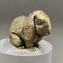 Load image into Gallery viewer, Big-eared Rabbit Brass Decoration