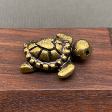 Load image into Gallery viewer, Brass Mini Turtle Decoration