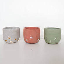 Load image into Gallery viewer, Concrete Planter with Arches - 3&quot; | terra-cotta  