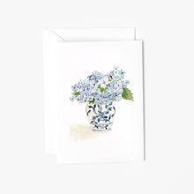 Load image into Gallery viewer, Hydrangea bouquet mini notecard