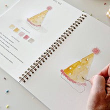Load image into Gallery viewer, Celebrate watercolor workbook
