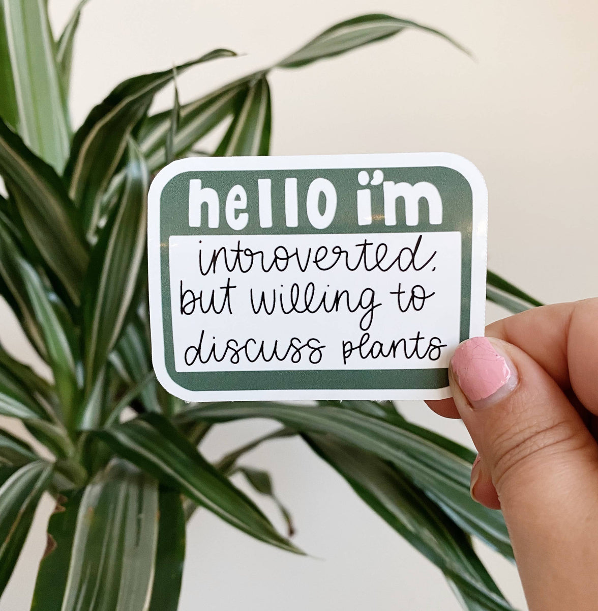 Willing to Discuss Plants Sticker - Humorous Giftware – Wasson Nursery