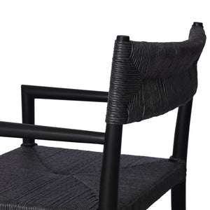 Lomas Outdoor Dining Armchair Black Teak