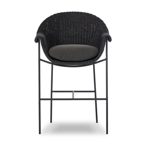 Suerte Outdoor Bar Stool Black