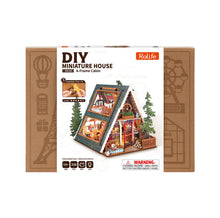Load image into Gallery viewer, Rolife A-Frame Cabin DIY Miniature House
