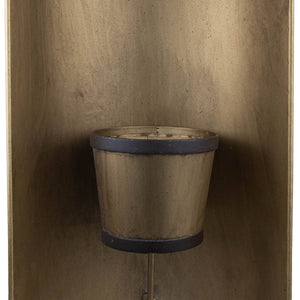 Brass Boho Decor Curved Wall Planter Pot Metal