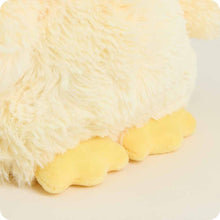 Load image into Gallery viewer, Soft cream colored plush chick toy with fluffy fur texture and yellow feet