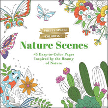Load image into Gallery viewer, Pretty Simple Coloring: Nature Scenes by Adams Media: Paperback; 96 pages / English