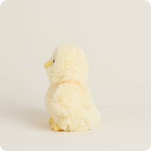 Load image into Gallery viewer, Fluffy cream-colored stuffed chick toy with yellow beak and feet on neutral background