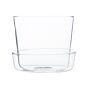 Load image into Gallery viewer, Clear transparent glass pot with matching saucer for indoor plant display