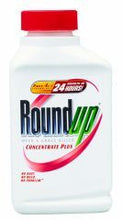 Load image into Gallery viewer, Roundup herbicide concentrate bottle 16 oz with red cap and green logo