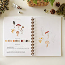 Load image into Gallery viewer, Woodland watercolor workbook