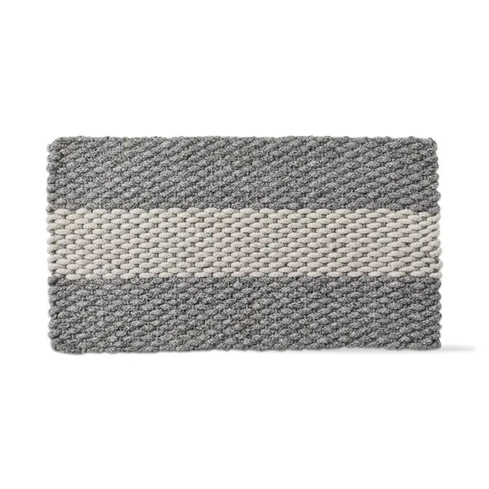 Handwoven Grey Doormat