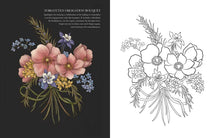 Load image into Gallery viewer, Floriography Coloring Book by Jessica Roux: Paperback; 96 pages / English