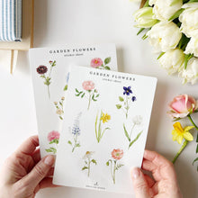 Load image into Gallery viewer, Garden flowers sticker sheets