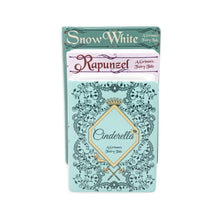Load image into Gallery viewer, Stack of three decorative books featuring Snow White, Rapunzel, and Cinderella fairy tale covers