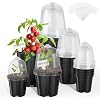 Load image into Gallery viewer, Plastic Nursery Pots with Humidity Domes