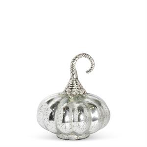 Mercury Glass Pumpkins w/Silver Met