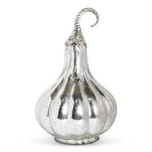 Mercury Glass Pumpkins w/Silver Met