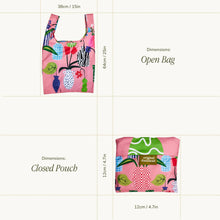 Load image into Gallery viewer, Vases Print Recycled Fabric Reusable Shopping Bag