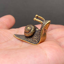 Load image into Gallery viewer, Brass Snail Decoration