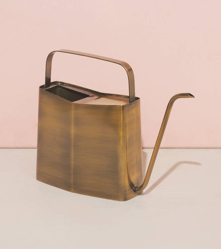 Modern Watering Can: Brass