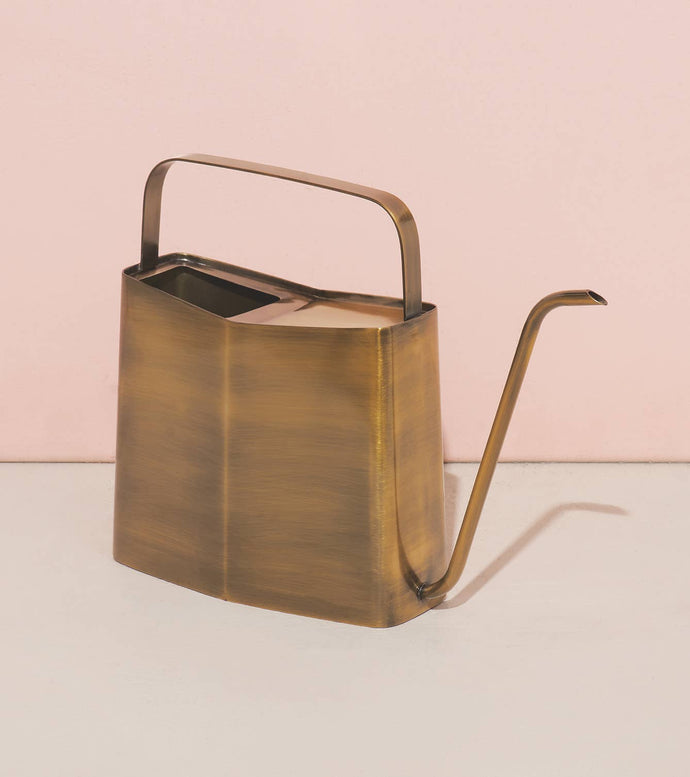 Modern Watering Can: Brass