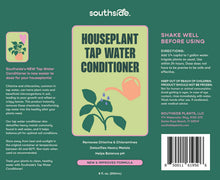 Load image into Gallery viewer, Southside Houseplant Tap Water Conditioner bottle label showing plant illustration and product benefits