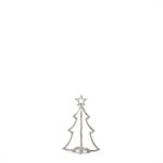 Load image into Gallery viewer, Silver Metal Christmas Tree Candleholder