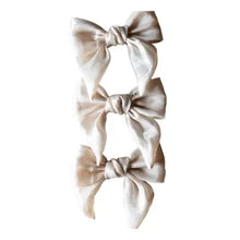 Load image into Gallery viewer, Bow Gauze Cream Set of 3